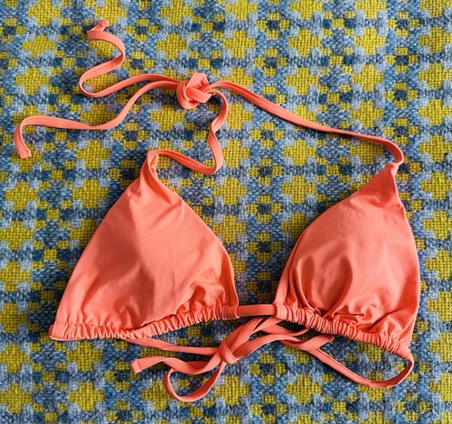 Neon orange string - neon, top