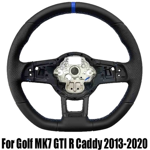 Black leather steering - black,