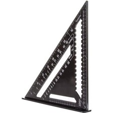 Toolzone 12" 300mm Set Square Aluminium Roofing Roofers Rafter Tri Square 