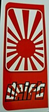 2 x drift rising sun red Japan Number Plate Stickers Car Honda JDM Jap decal 