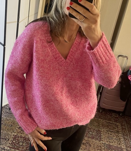Zara pink alpaca wool - pink,