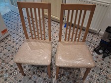 Pair of Caxton Dining Chairs Solid Wood Legs Kitchen Dining Room