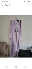 COAST PINK CREAM TWIX MULTI TIE WRAP OCCASION LADIES MAXI DRESS (UK 12 )RRP £109