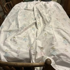 DUNELM Light Pink With Fairy Print Blackout Lined Curtains 66” W 72”L Excellent