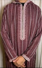 Men's Moroccan Hooded Long