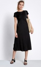 Hush Black Midi Dress Size S