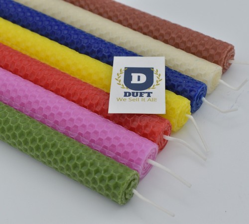 Beeswax candles natural - beeswax,