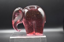 WEDGWOOD ART GLASS ELEPHANT