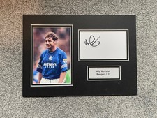 Ally McCoist Signed Photo Autograph Rangers football club Display Signature COA