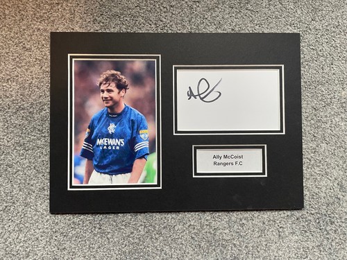 Ally mccoist signed photo - ally,