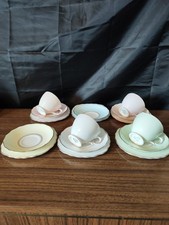 Royal Vale Pastel Cups Saucers