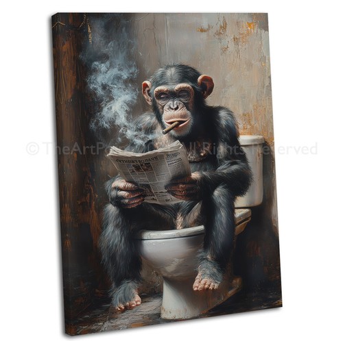 Chimpanzee canvas wall - canvas, art