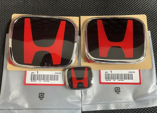 Jdm black red grille rear - grille,