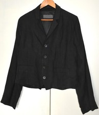 NEW Terry Macey Black Linen