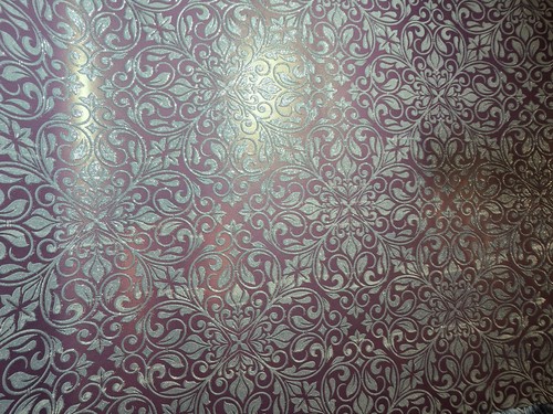 Aubergine metallic baroque - aubergine,