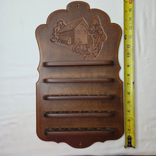Vtg wood carved ornate water - carved,