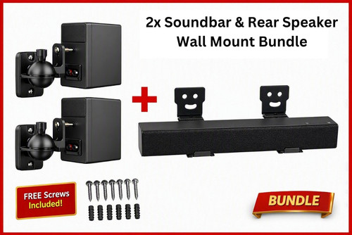 Rear speaker soundbar wall - &,