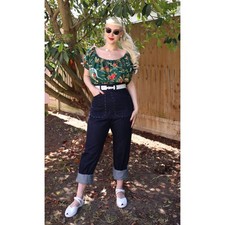 Freddies of Pinewood Ladies Nailhead Pants Jeans, 1950s, 50s, 36" waist SALE