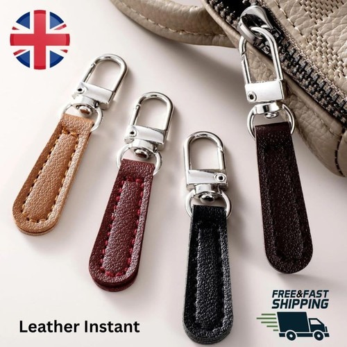 Zipper pull tab leather - zipper,