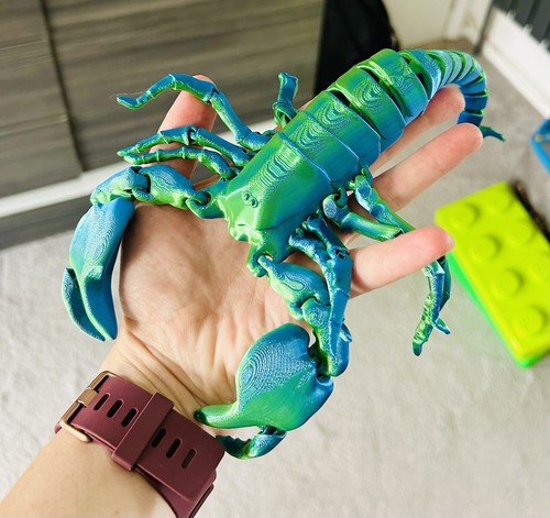 Large printed scorpion - printed,