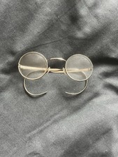 Vintage Algha Round Wire-Rim Spectacles Classic British Made Frames