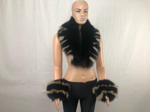 Handmade fox fur - fox, collar