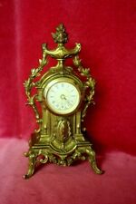 Vintage Clock French Ormolu Victorian Rococo Style 19th Century Mantel 19th C