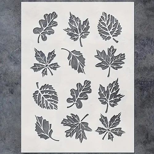 Leaves leaf stencil - 🇬🇧,