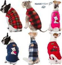 Hamish McBeth Luxury Designer Warm Dog Pyjamas Pet Puppy Fleece Pajamas S M L UK