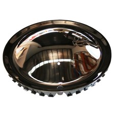 Full Moon 15" Smoothie Style Chrome Steel Hot Rod Hubcap Wheel Cover
