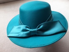 Ladies Aqua Green Wedding Hat