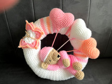 Handmade teddy in pyjamas