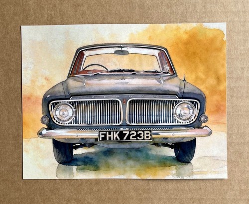 Mk3 ford zephyr art print - print,