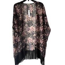 LA Made Floral Kimono Open