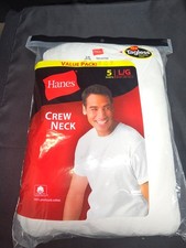 5 Hanes Crew Neck Men's Size