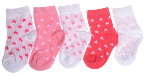 Pairs baby girls socks - 5,