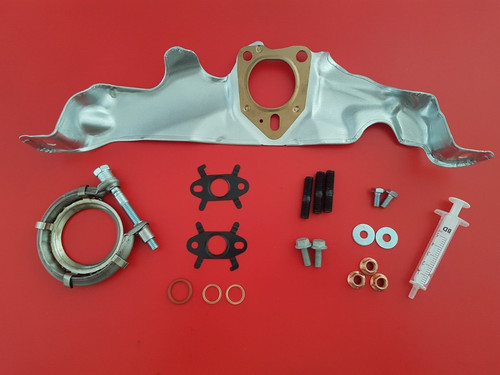 Turbocharger mounting kit for - turbocharger,