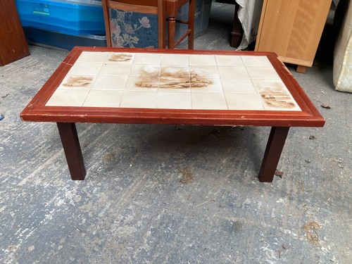 Tile top coffee table - tile, with
