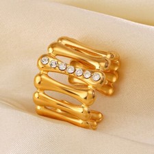 Open Line 18K Gold Plated