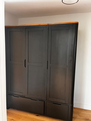 Large black wooden - large, door