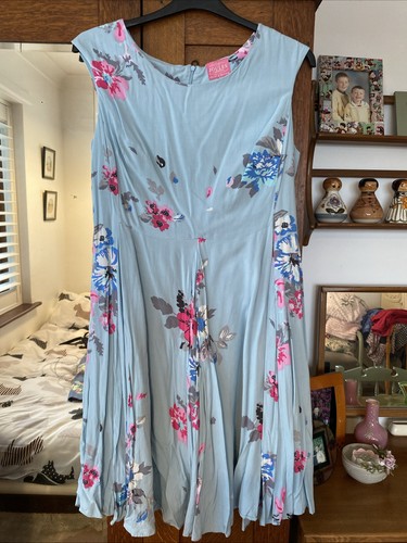 Light blue floral joules - blue,