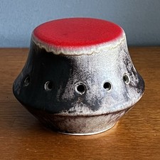 Vintage West German Pottery Pomander Incense Stick Holder