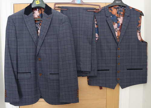 Next men piece - suit, blue