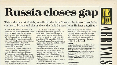 Moskvich aleko original - moskvich, 1988