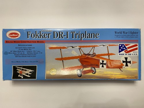 Guillow fokker triplane - fokker, dr-i
