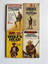 Western bundle John Benteen Sundance & Fargo 4 paperback books vintage fiction