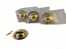 Set Of 4 Large Brass Bowler