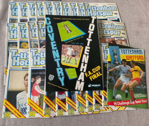 Full set tottenham programmes - full,