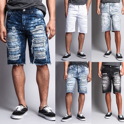 Men distressed rip colored - men's,