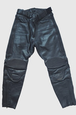 Biko Ladies Black Leather Motorcycle Trousers Small Fit Please See Photos